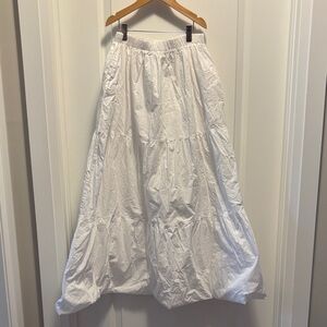 Brunette the label maxi poplin skirt